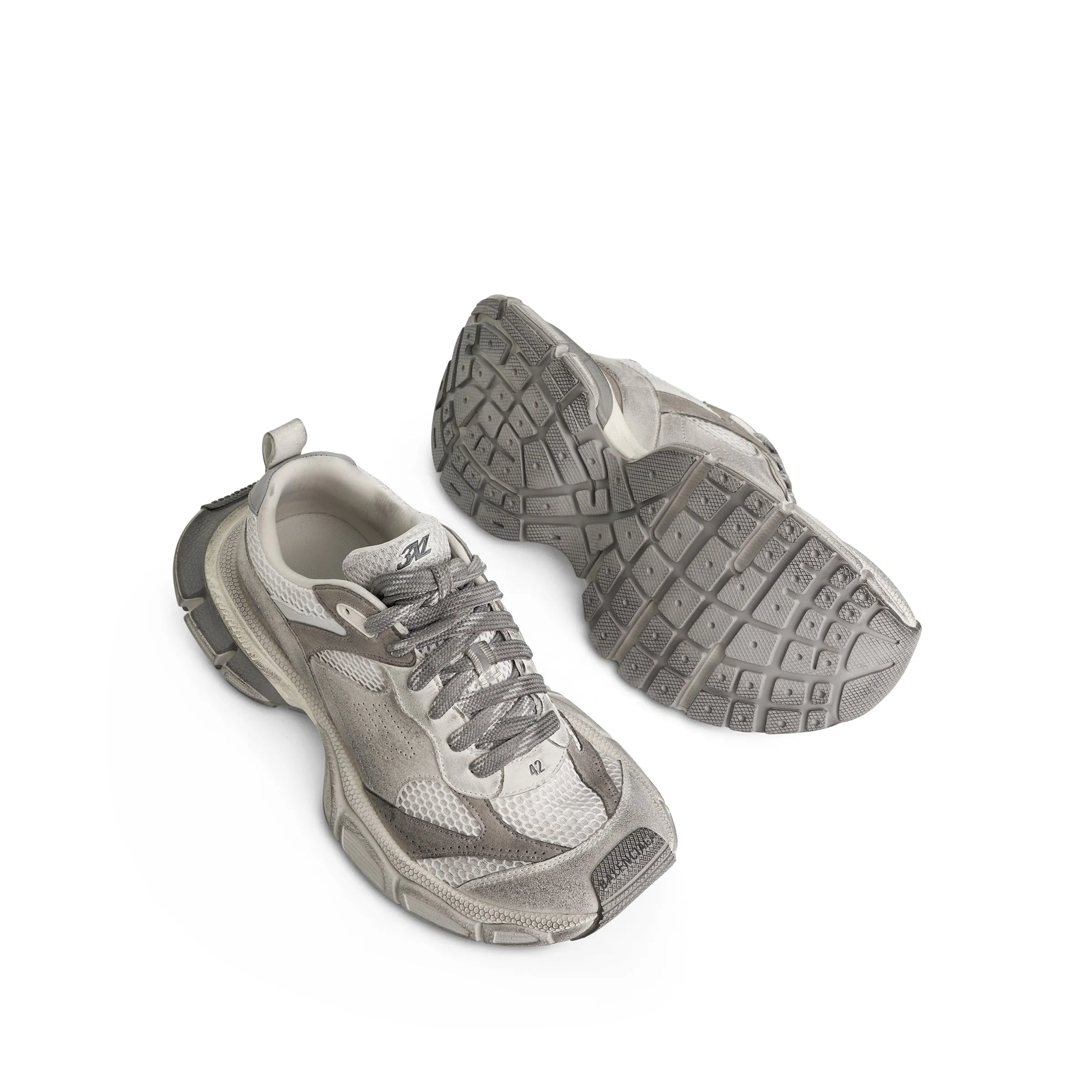 3XL Suede Sneaker in Light Grey sold by MARAIS product image thumbnail 4