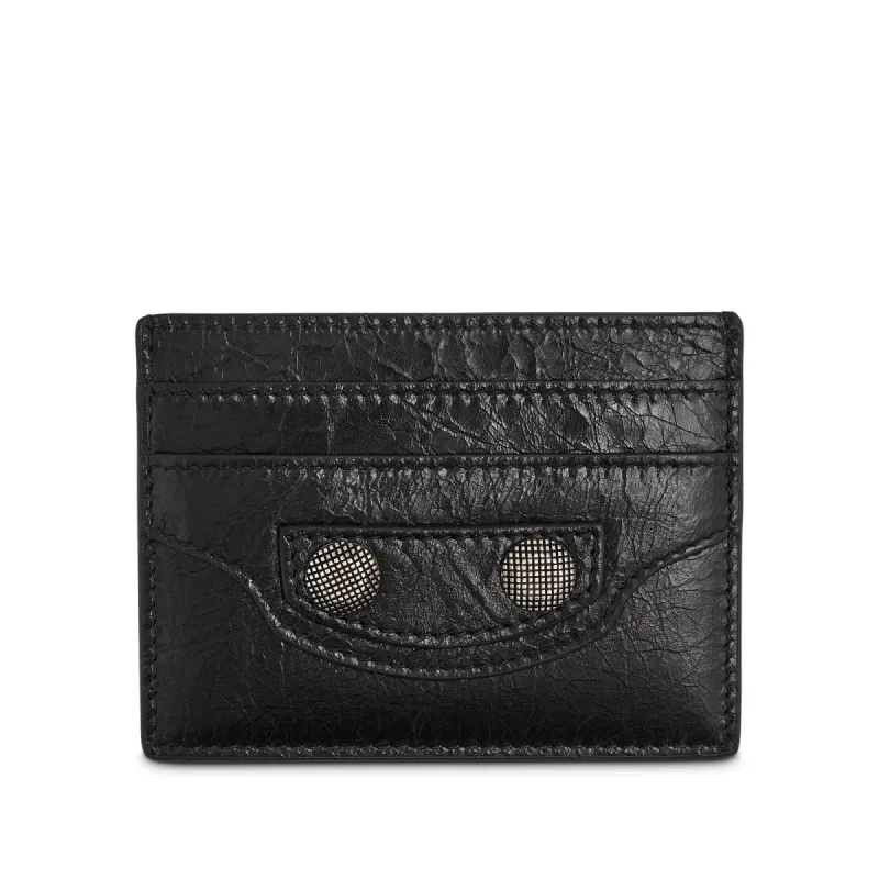 Le Cagole Men Card Holder in Black sold by MARAIS