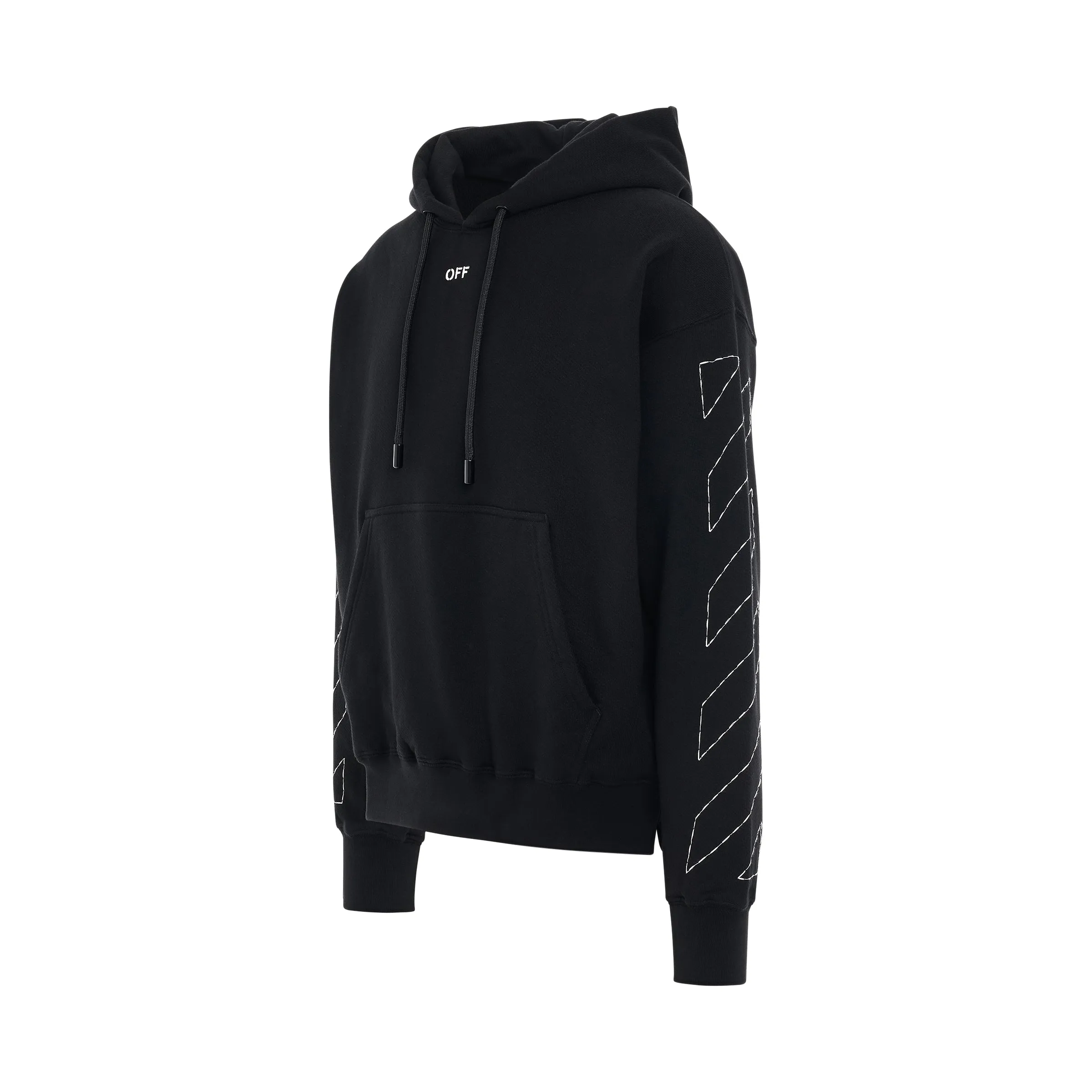 Logo Stitch Skate Fit Hoodie in Black sold by MARAIS product image thumbnail 2