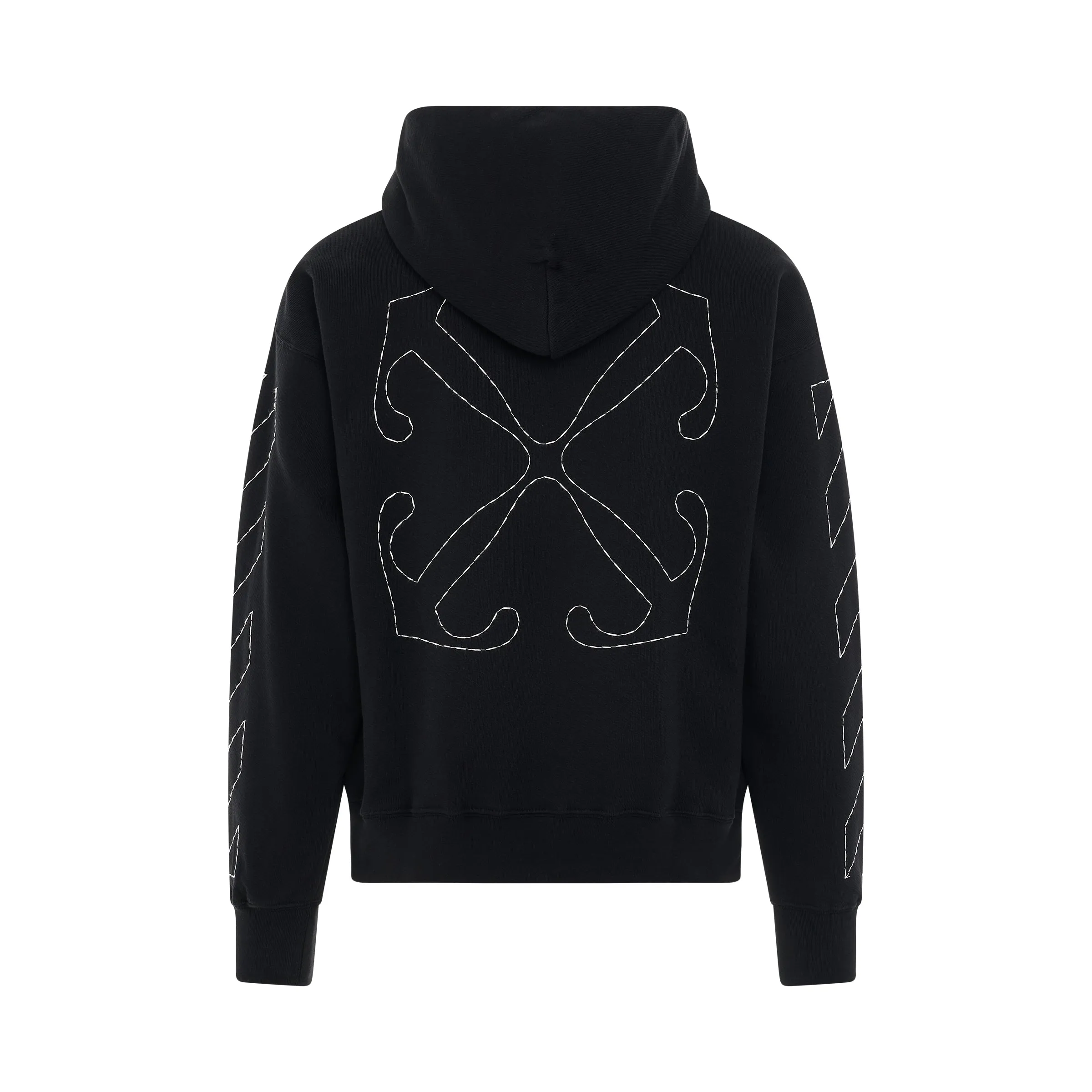 Logo Stitch Skate Fit Hoodie in Black sold by MARAIS product image thumbnail 4