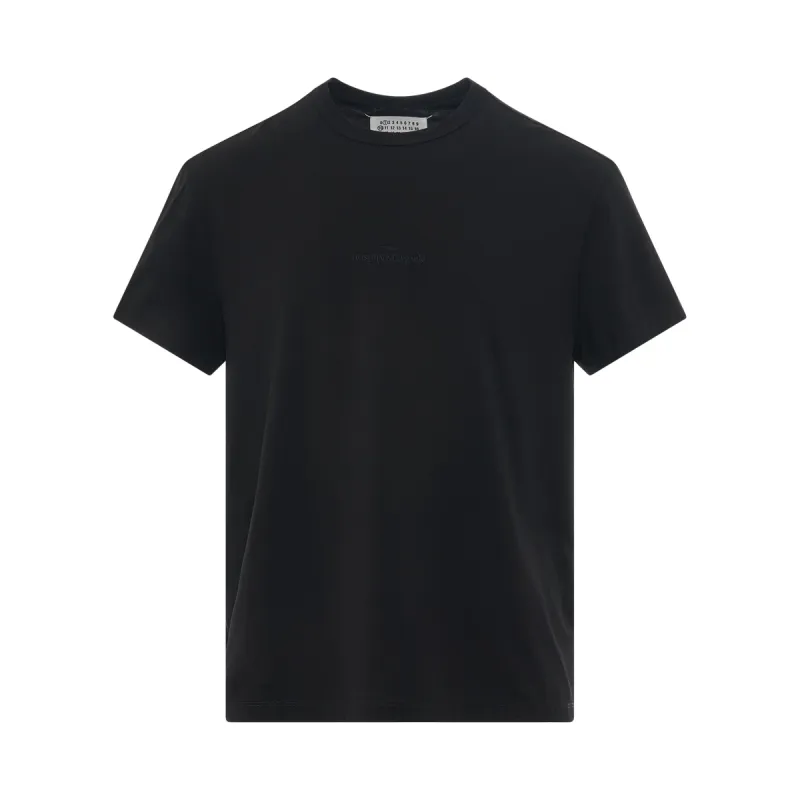 Upside Down Logo T-Shirt in Black sold by MARAIS