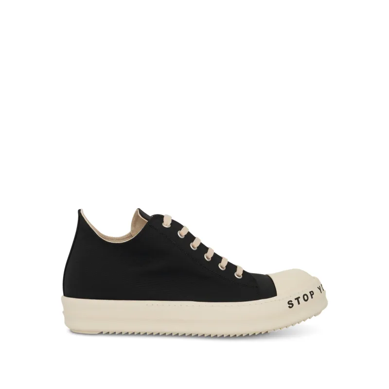 DRKSHDW Low Woven Sneakers in Black/Milk sold by MARAIS