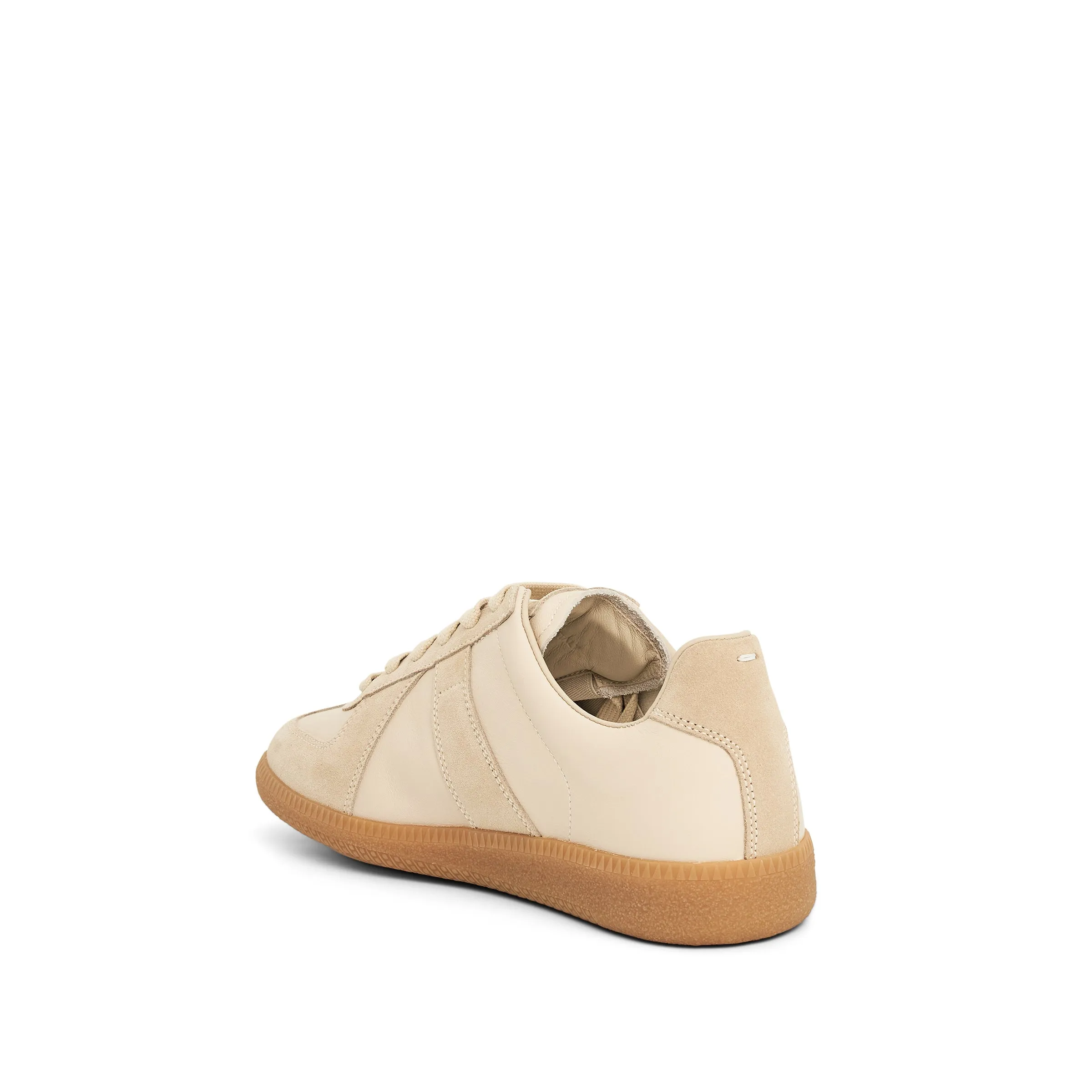 Replica Leather Sneaker in Lamb/Papyrus sold by MARAIS product image thumbnail 3