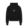 Centre Basic Symbol Logo Medium Hoodie in Black sold by MARAIS