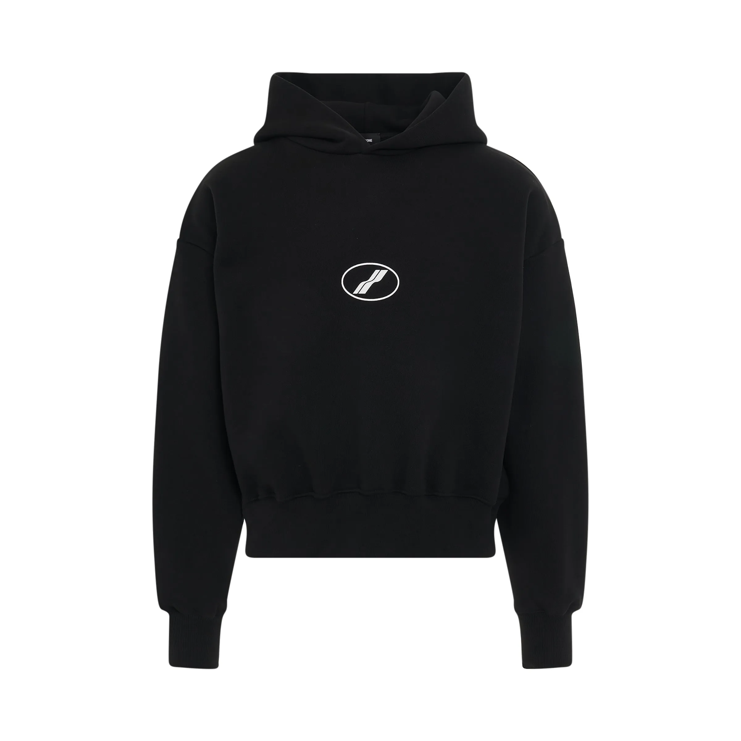 Centre Basic Symbol Logo Medium Hoodie in Black sold by MARAIS