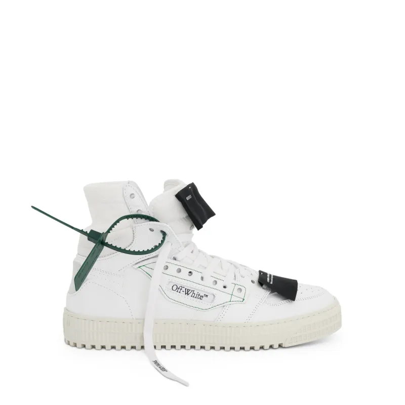 3.0 Court Calf Leather Sneakers in White/Black sold by MARAIS