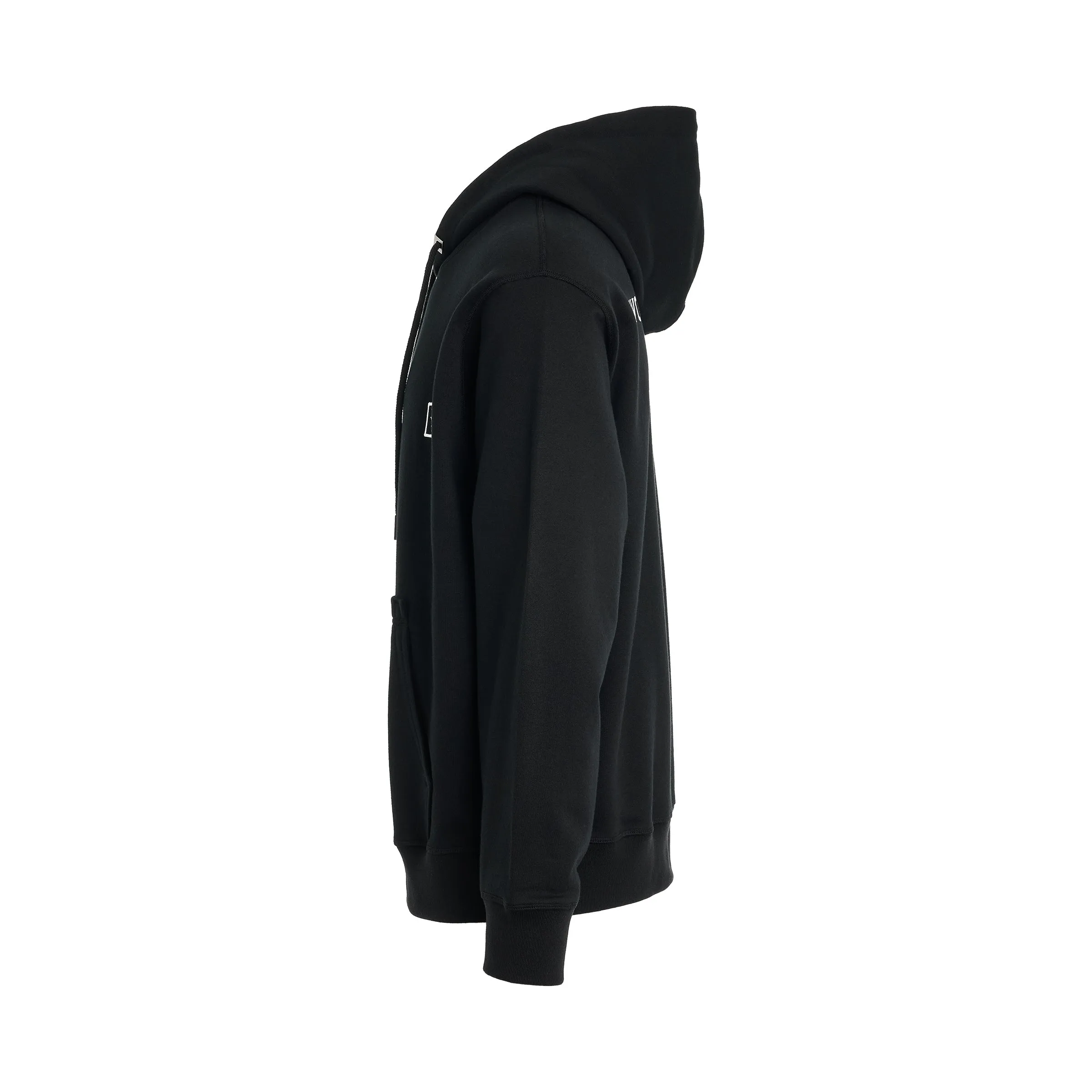 WYM Logo Embroidered Hoodie in Black sold by MARAIS product image thumbnail 3