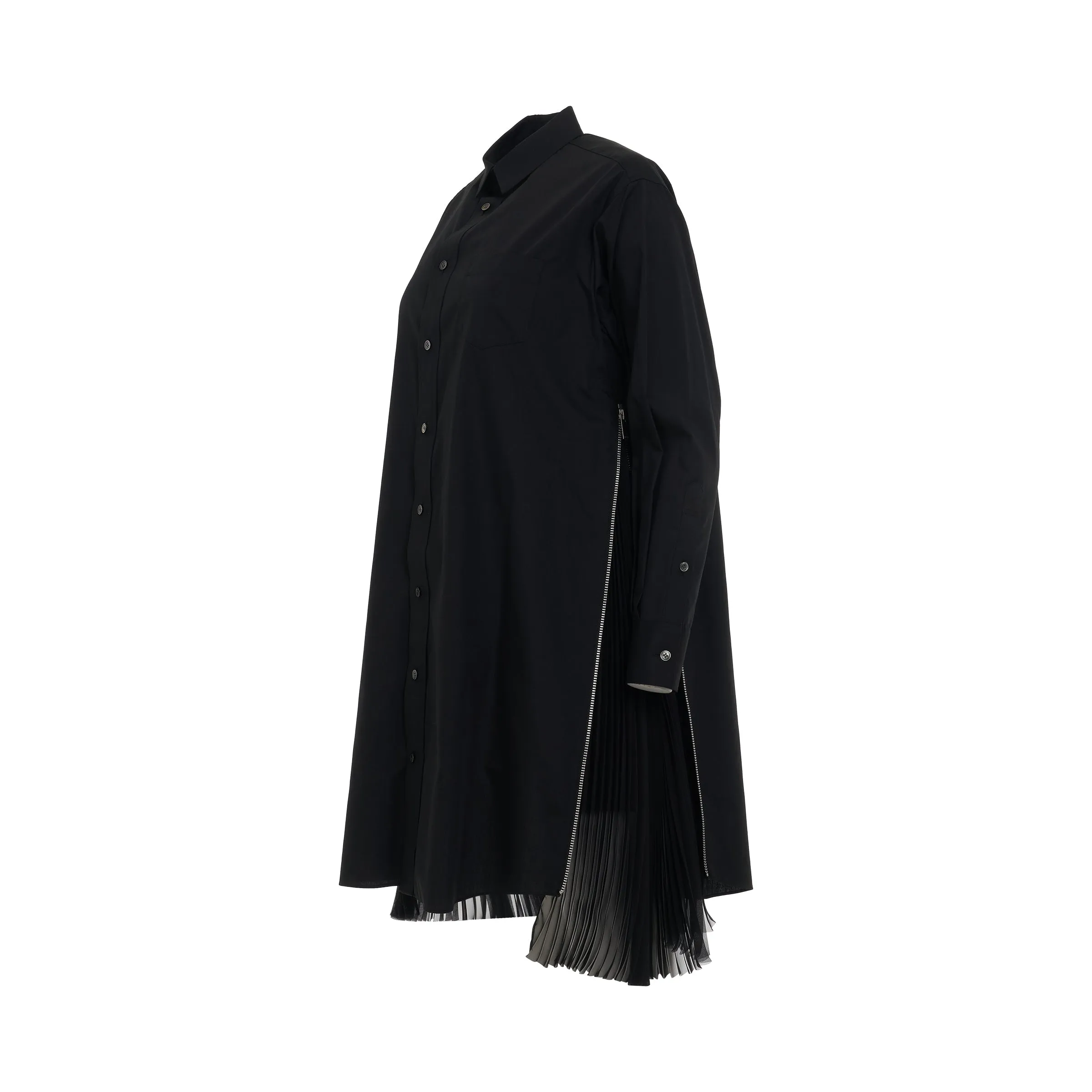 Cotton Poplin Dress in Black sold by MARAIS product image thumbnail 2