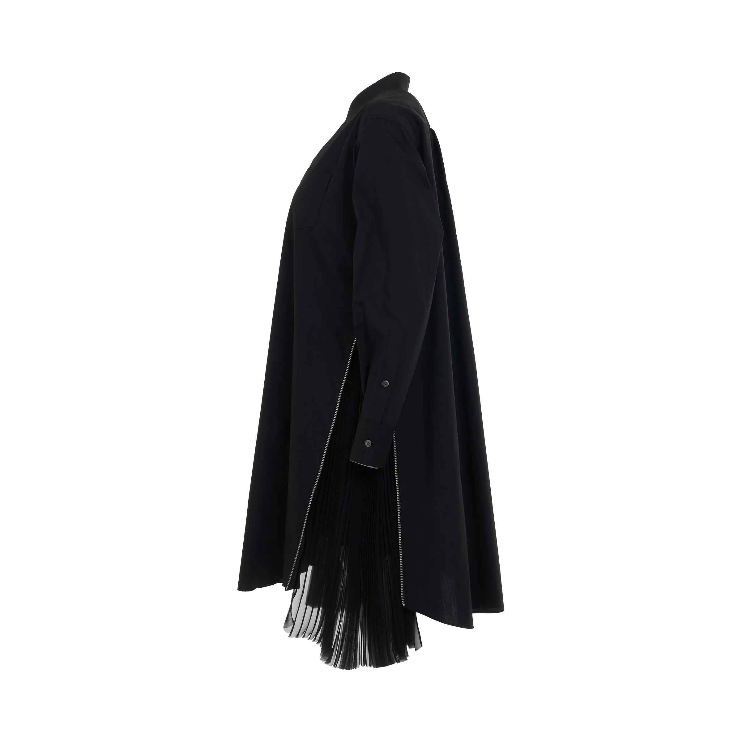 Cotton Poplin Dress in Black sold by MARAIS product image thumbnail 3