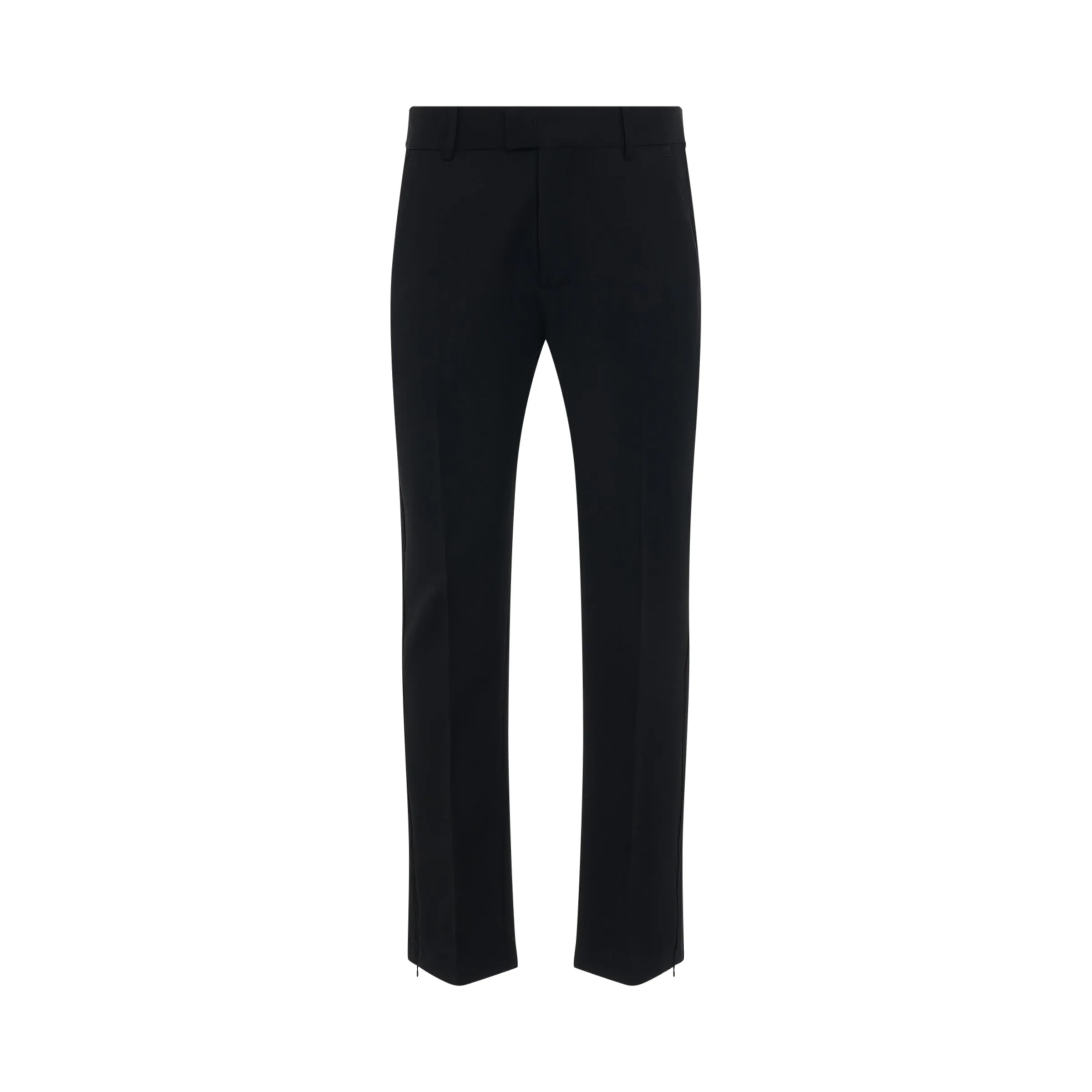 Wool Split Pant with Fixed Waistband in Black sold by MARAIS