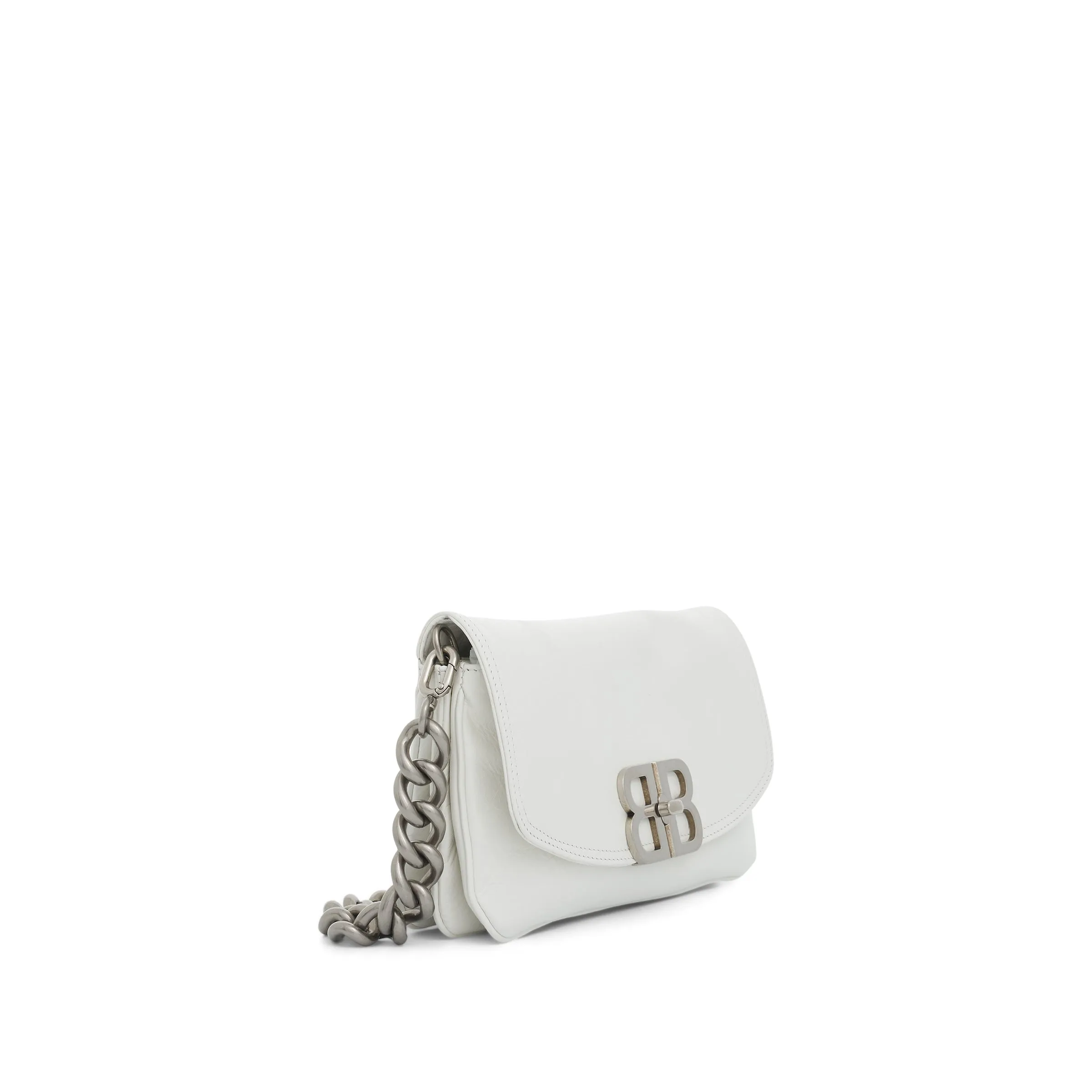 Small BB Soft Flap Bag in Optic White sold by MARAIS product image thumbnail 4