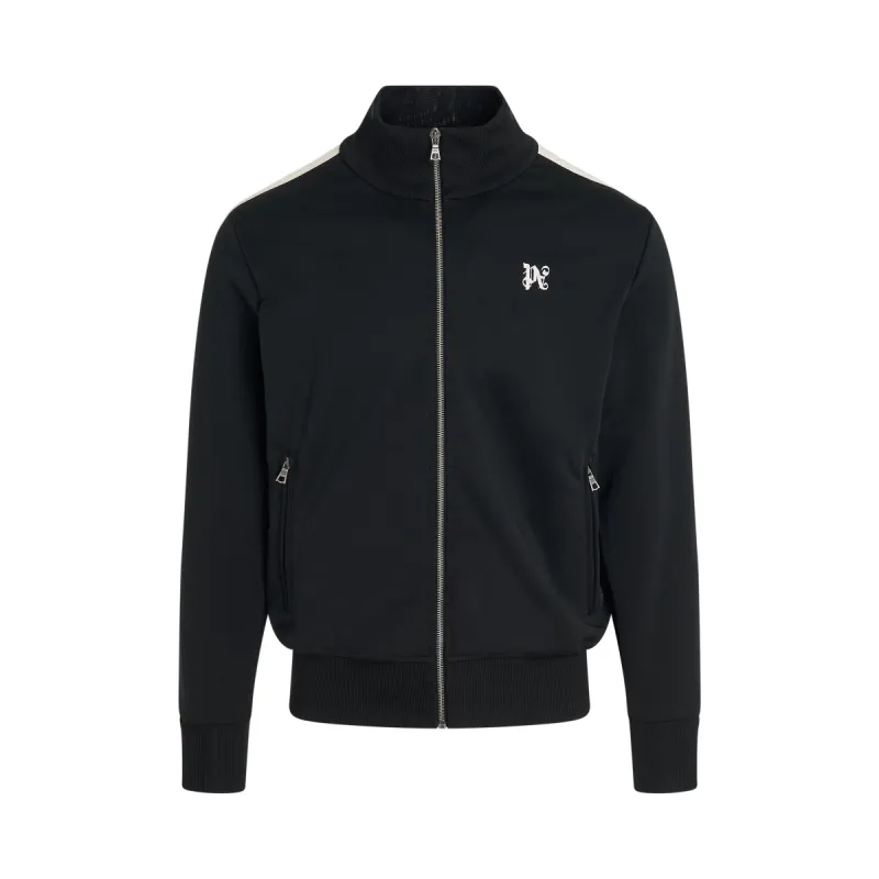 Monogram Track Jacket in Black/Off White sold by MARAIS