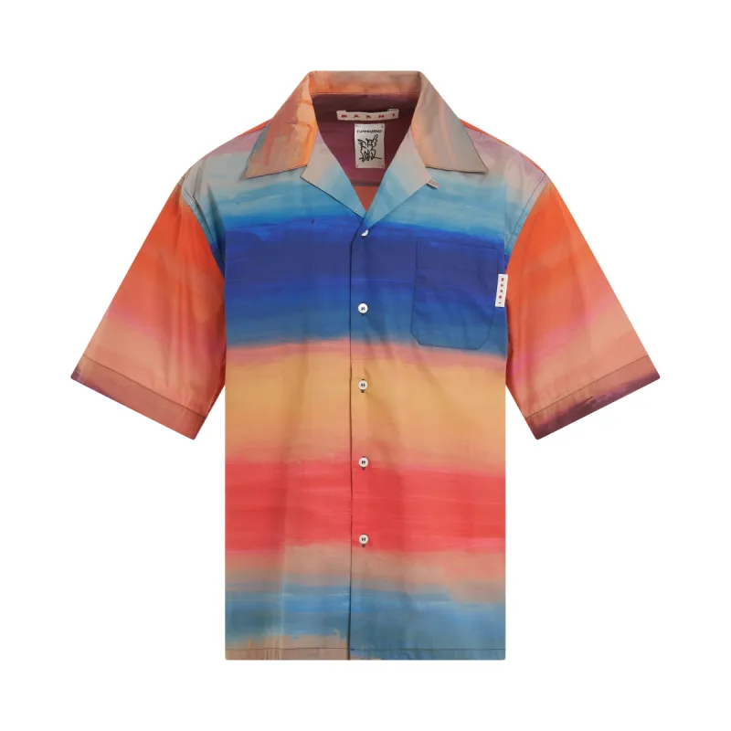 Dark Side of the Moon Bowling Shirt in Multicolour sold by MARAIS