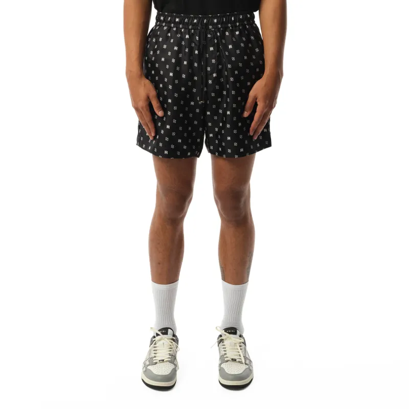 MA Paisley Shorts in Black sold by MARAIS