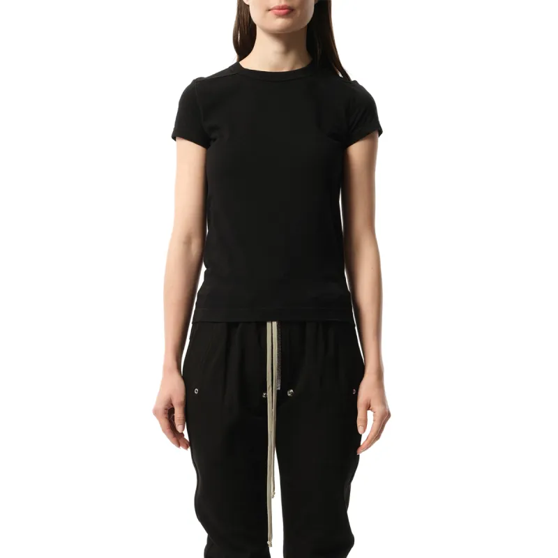 Cotton Jersey Cropped Level T-Shirt in Black sold by MARAIS