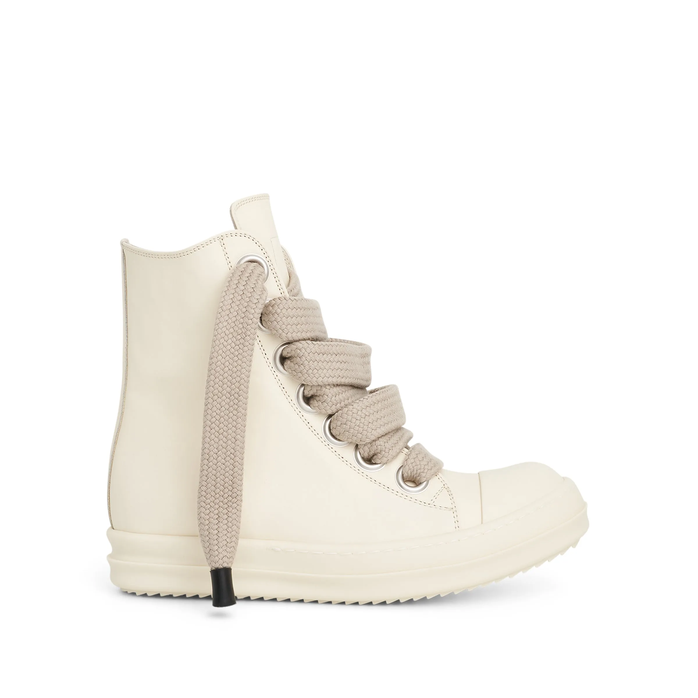 Jumbo Laced High Sneaker in Milk/Milk sold by MARAIS