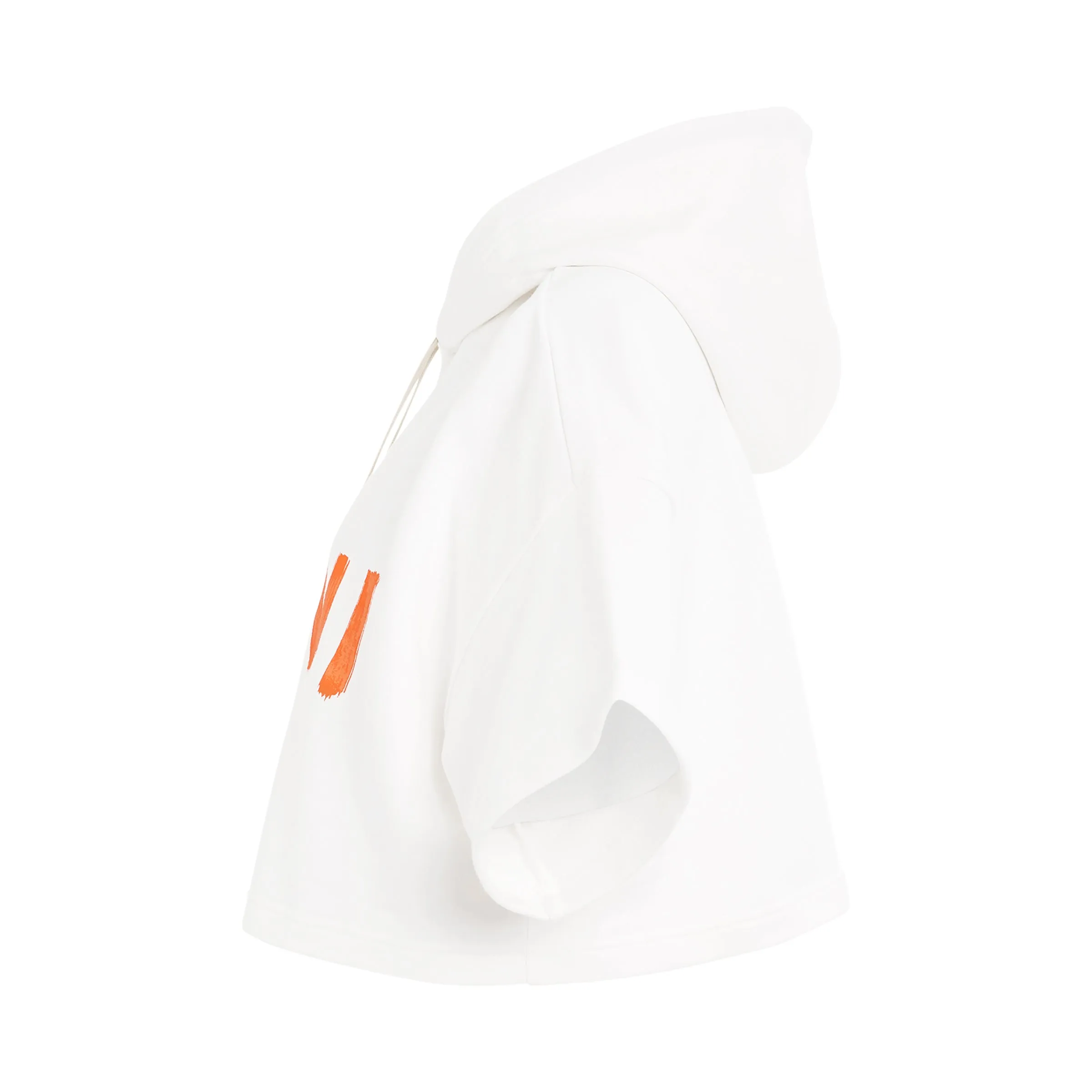 Logo Cropped Hoodie in Stone White sold by MARAIS product image thumbnail 3