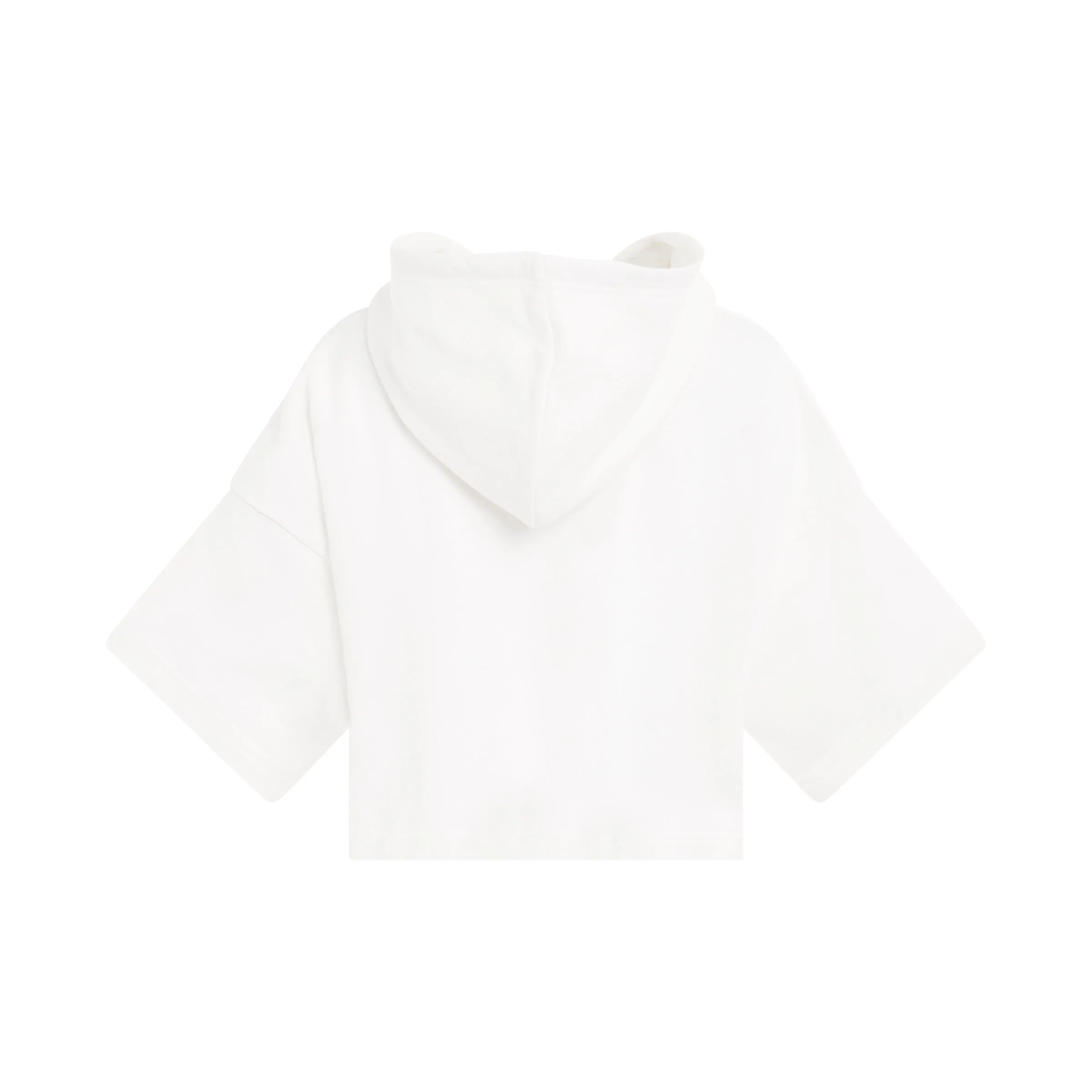 Logo Cropped Hoodie in Stone White sold by MARAIS product image thumbnail 4