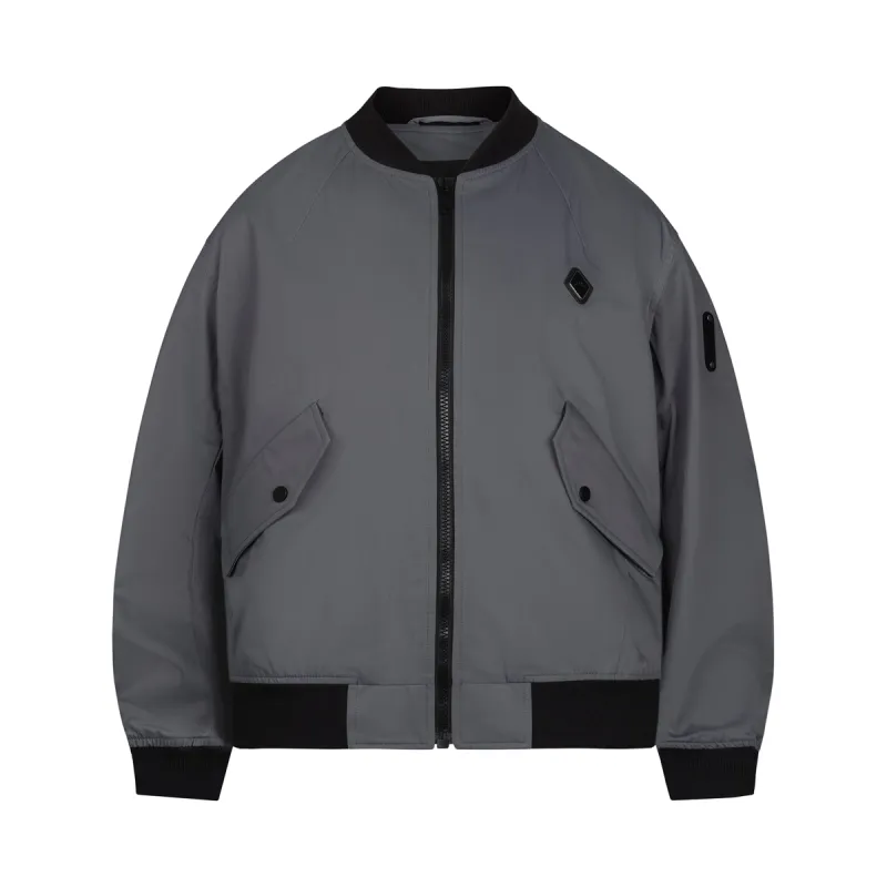 Cinch Bomber Jacket in Slate Grey sold by MARAIS
