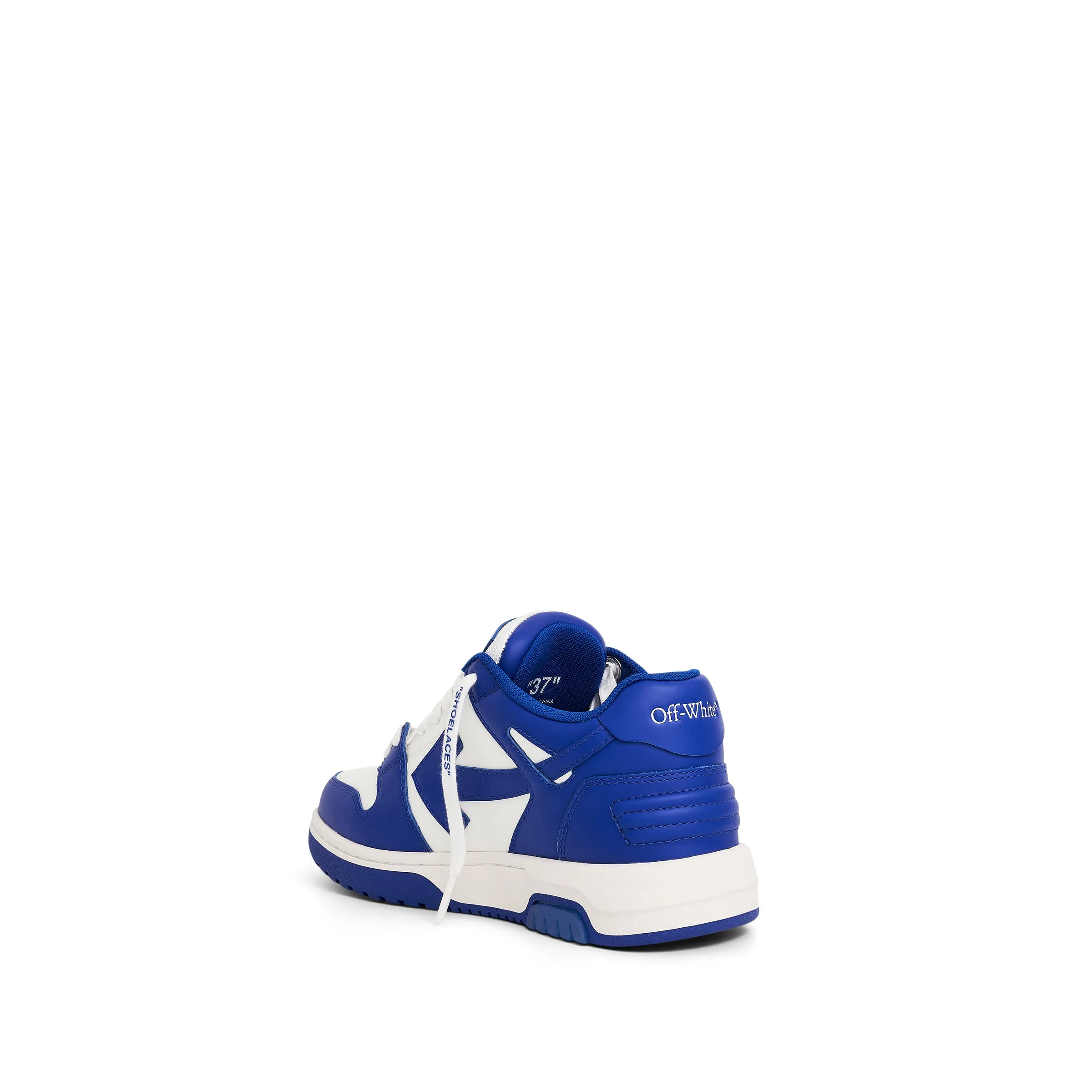 Out of Office Calf Leather Sneaker in White/Blue sold by MARAIS product image thumbnail 3