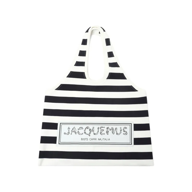 Le Tote Marcel Tote Bag in Navy/Multicolour sold by MARAIS