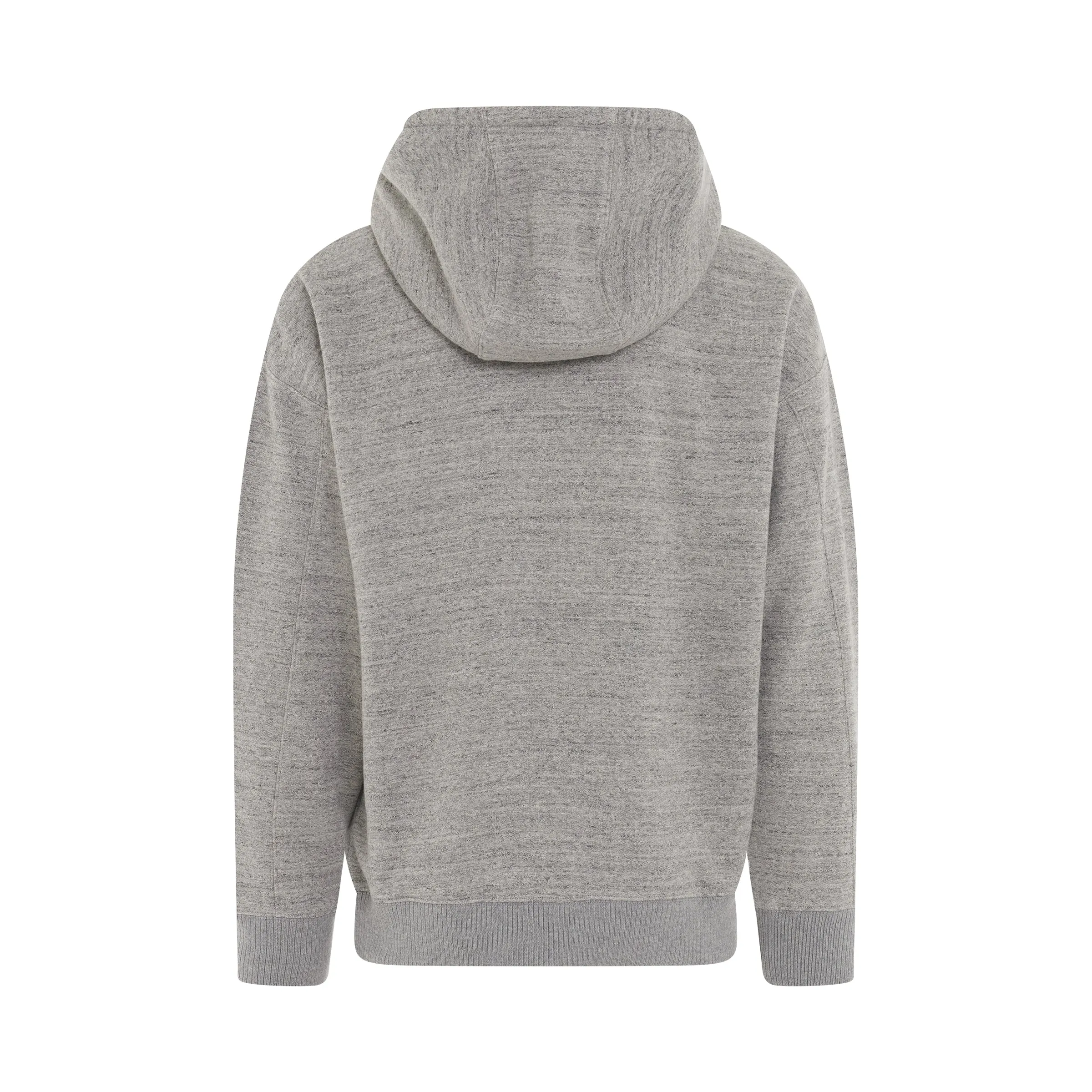 Logo Oversized Hoodie in Grey Melange sold by MARAIS product image thumbnail 4