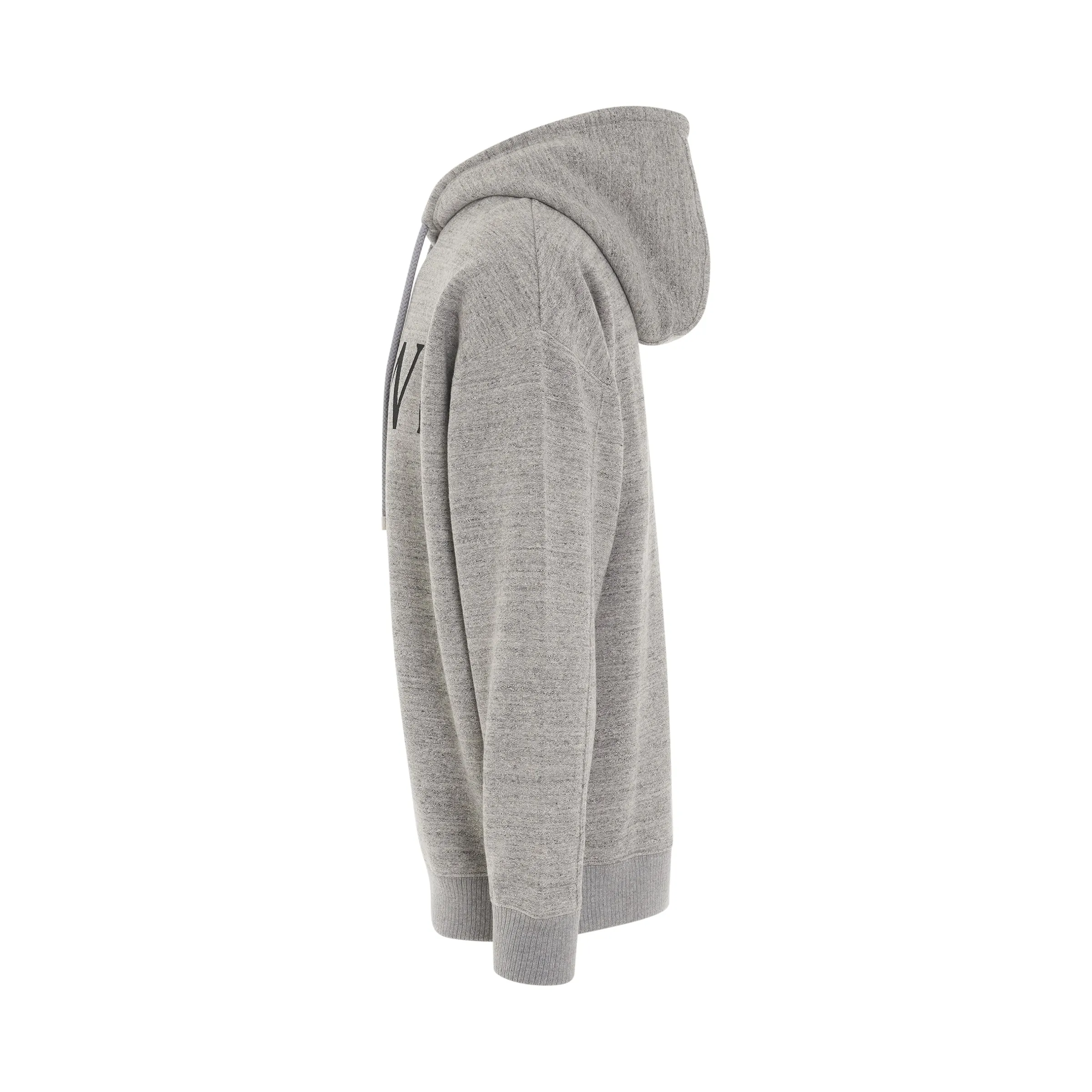 Logo Oversized Hoodie in Grey Melange sold by MARAIS product image thumbnail 3