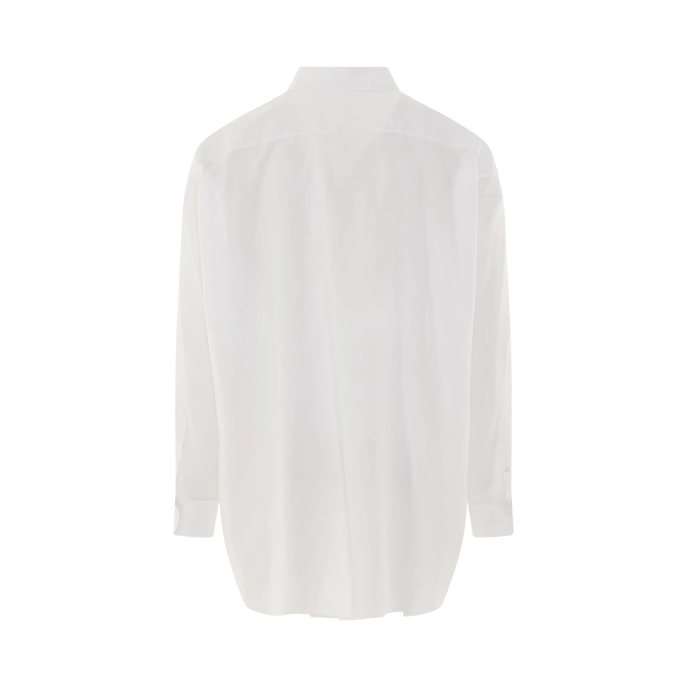 Oversize Long Sleeve Shirt in White sold by MARAIS product image thumbnail 4