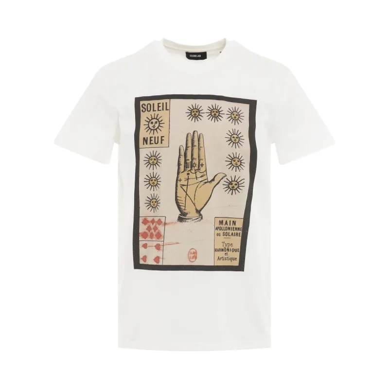 Sun Nine T-Shirt in White sold by MARAIS