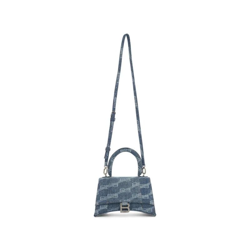 Hourglass Small Handbag in Blue sold by MARAIS