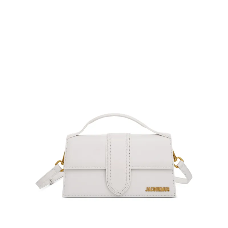 Le Grand Bambino Leather Bag in White sold by MARAIS