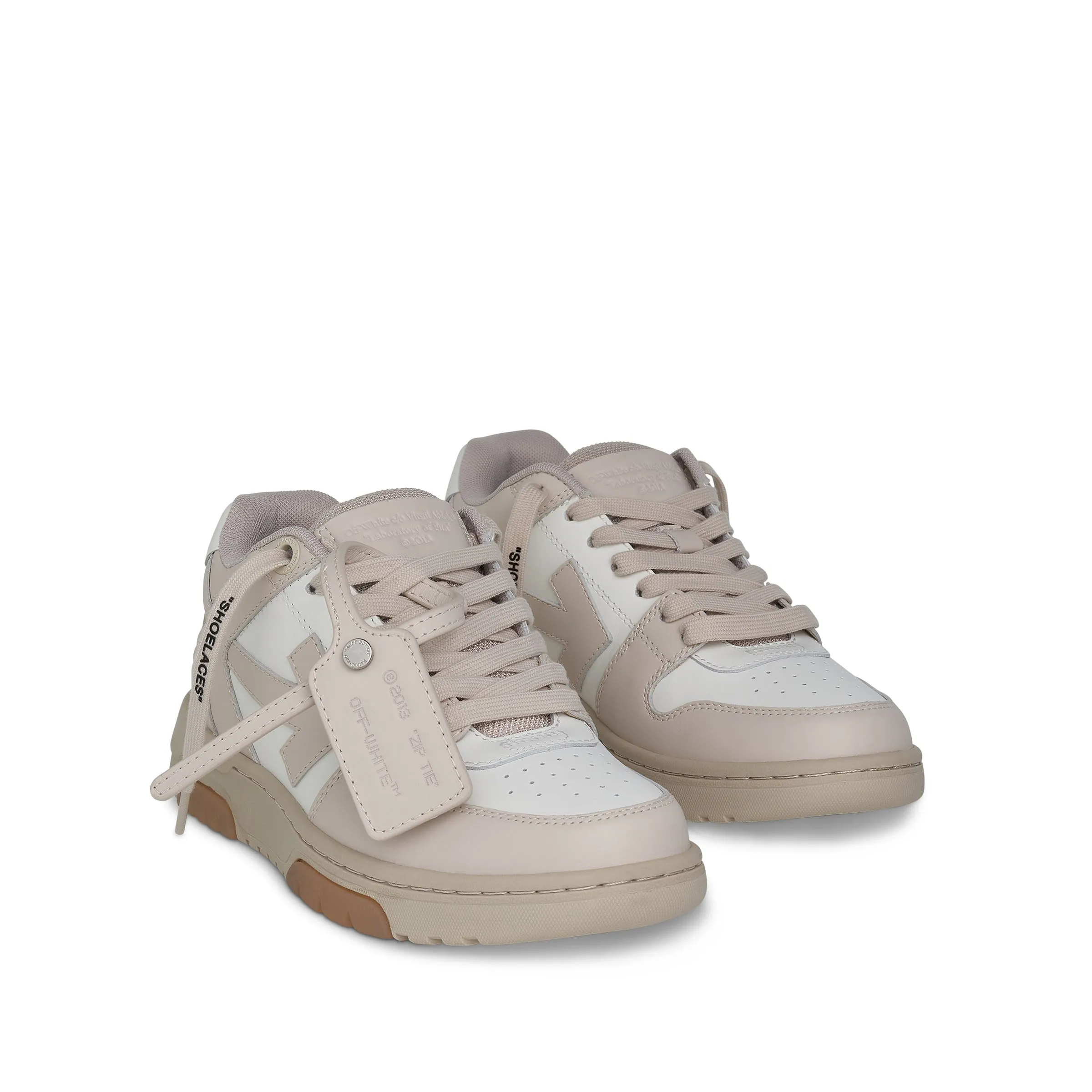 Out Of Office Calf Leather Sneaker in Off White/Beige sold by MARAIS product image thumbnail 2