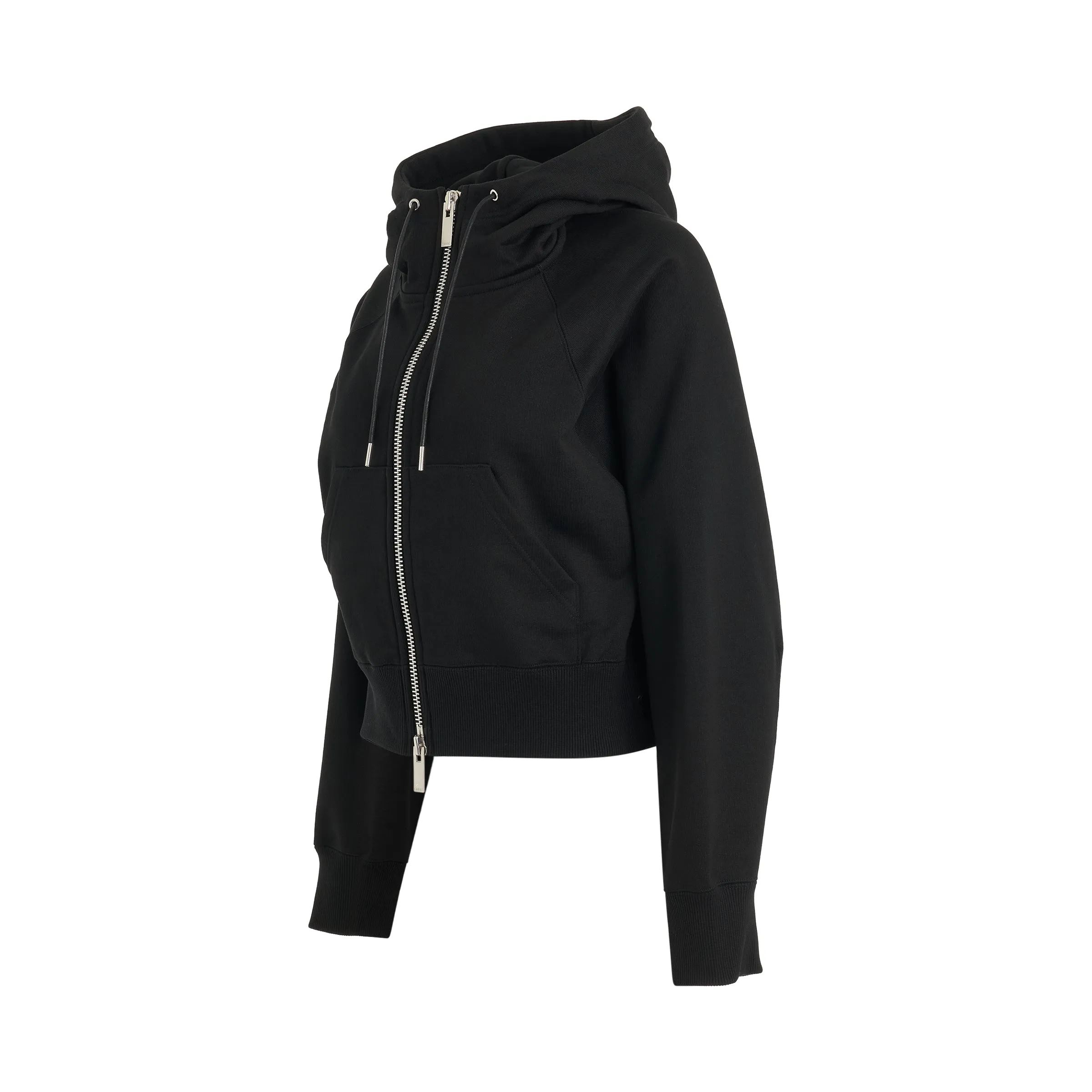 S Sweat Jersey Zip Hoodie in Black sold by MARAIS product image thumbnail 2