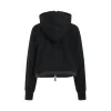 S Sweat Jersey Zip Hoodie in Black sold by MARAIS
