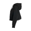 S Sweat Jersey Zip Hoodie in Black sold by MARAIS