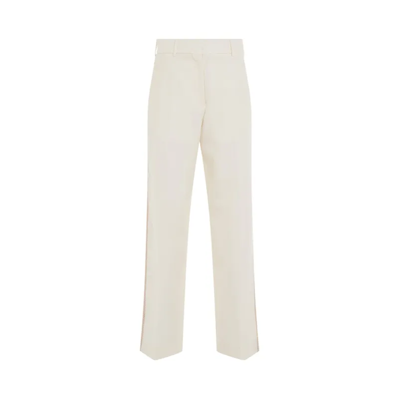Knit Tape Suit Pants in Butter/Off White sold by MARAIS