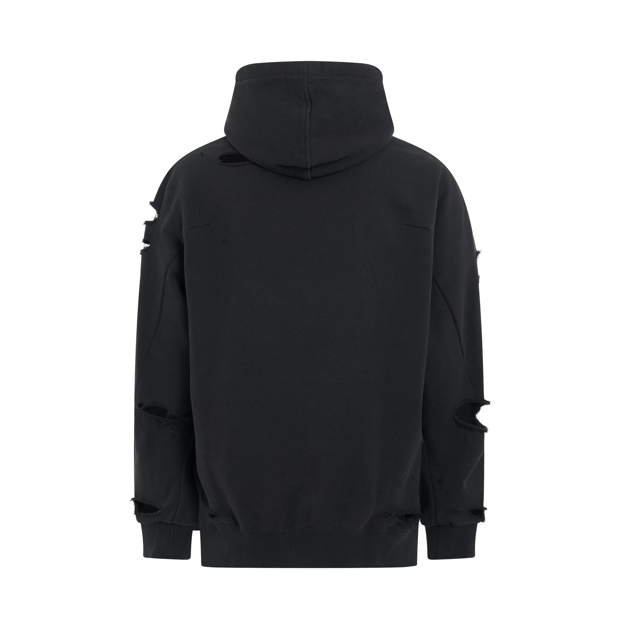 Destroyed Hoodie in Black sold by MARAIS product image thumbnail 4