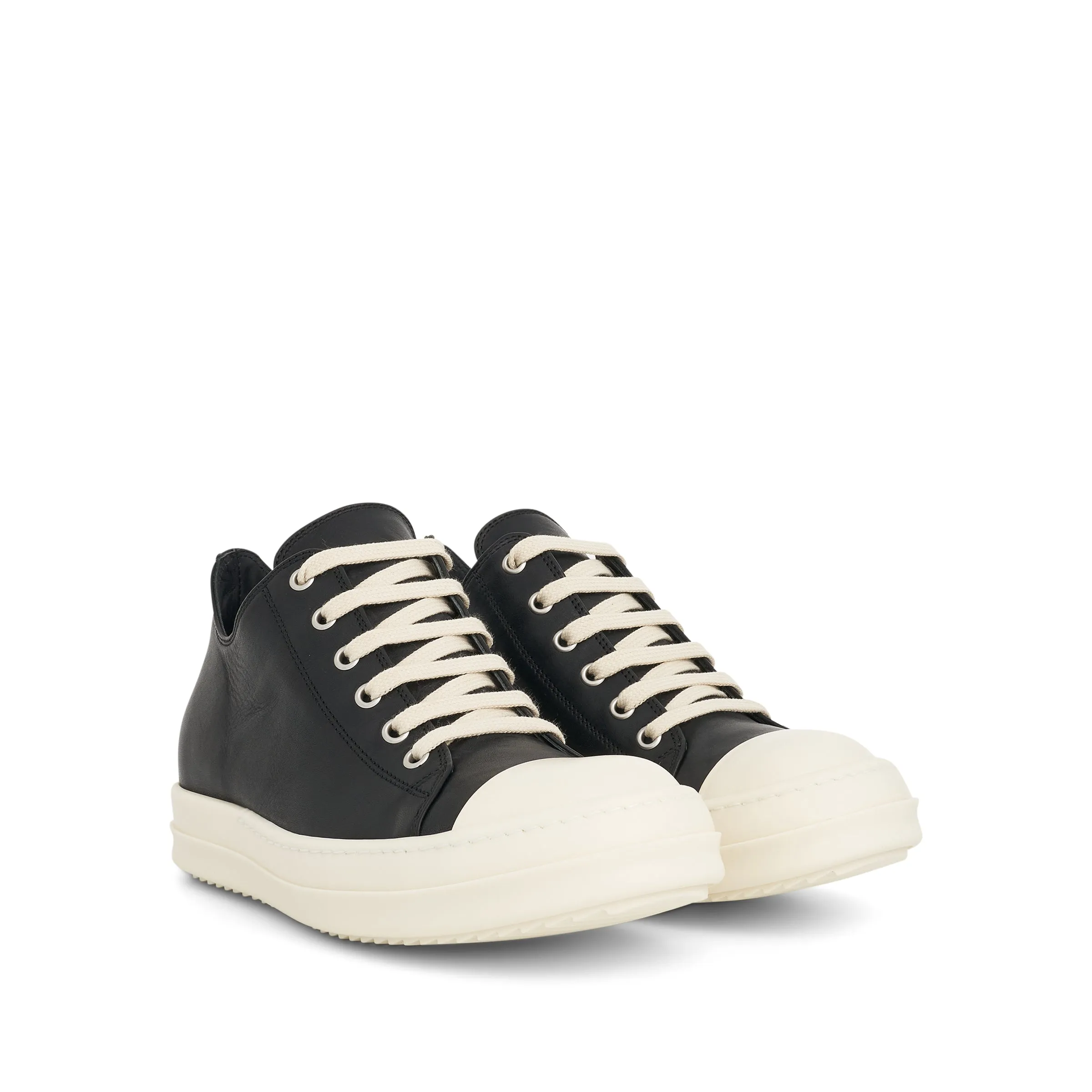 Washed Calf Sneaker in Black/Milk sold by MARAIS product image thumbnail 2