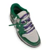 Out Of Office Vintage Leather Sneaker in White/Green sold by MARAIS