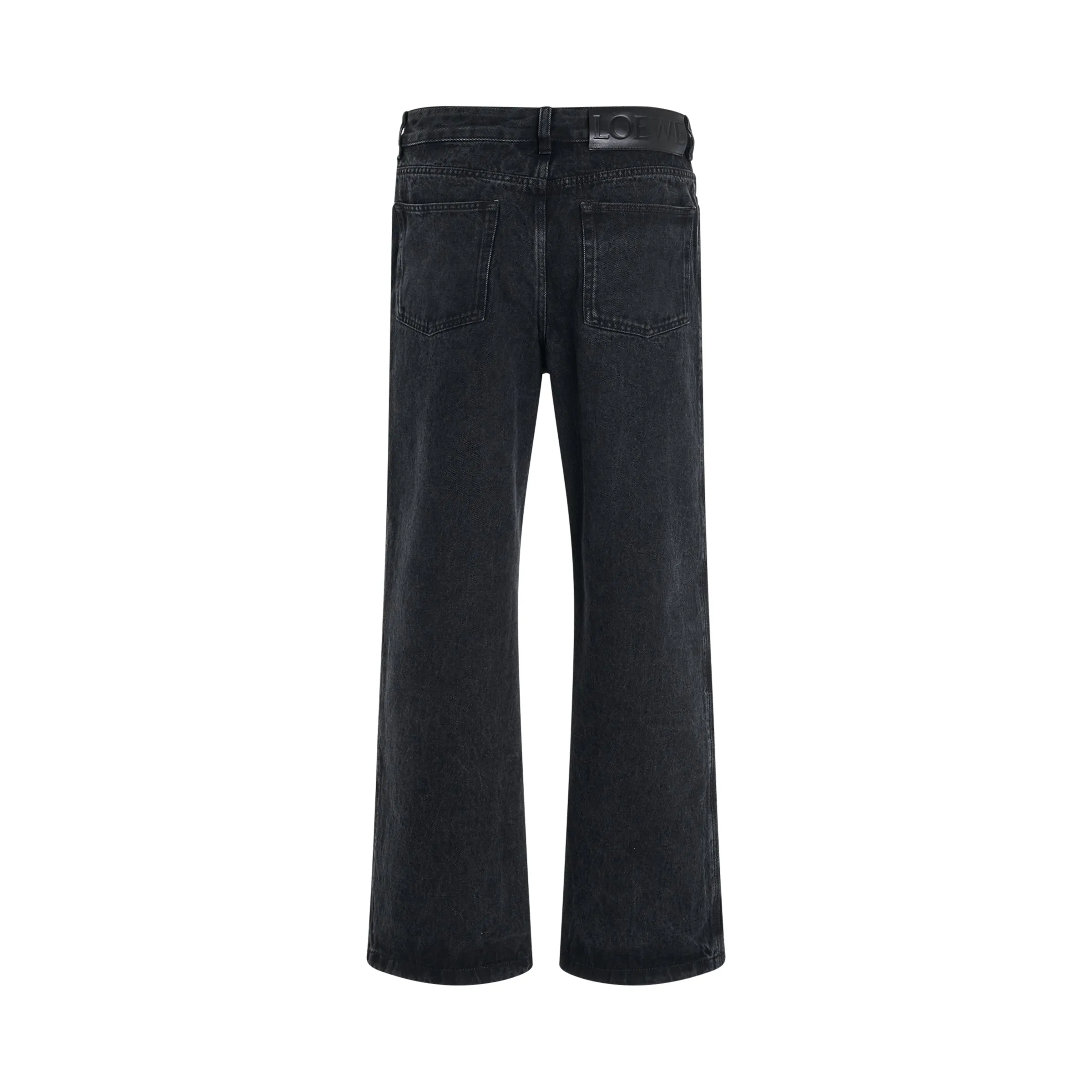 Anagram Baggy Jeans AF in Black Denim sold by MARAIS product image thumbnail 4
