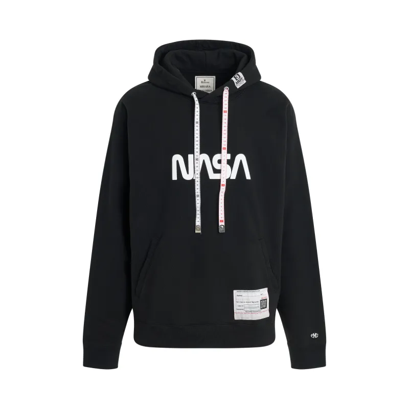 Nasa Printed Hoodie in Black sold by MARAIS