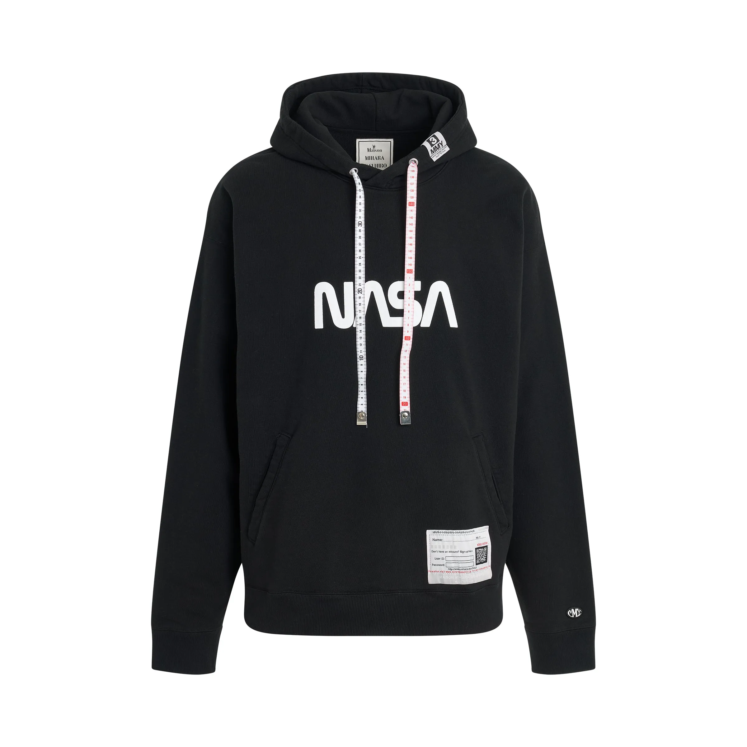 Nasa Printed Hoodie in Black sold by MARAIS