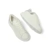 Larry Oversized Heel Sneaker in White/Silver sold by MARAIS