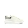 Larry Oversized Heel Sneaker in White/Silver sold by MARAIS
