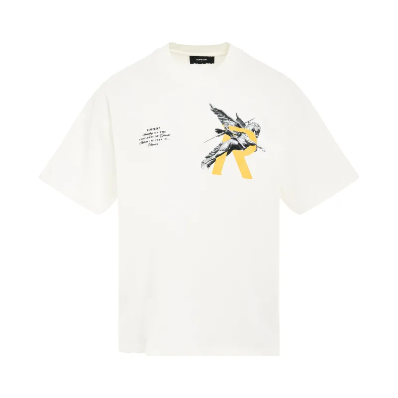 Shoulder of Giants T-Shirt in White made by MARAIS