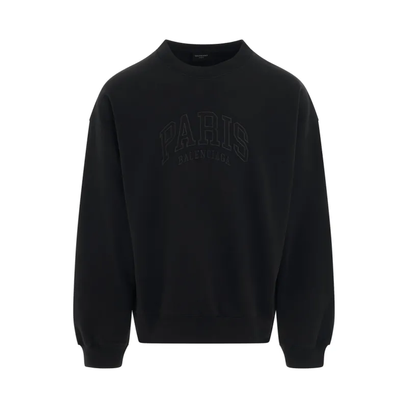 Cities Paris Sweatshirt in Black sold by MARAIS