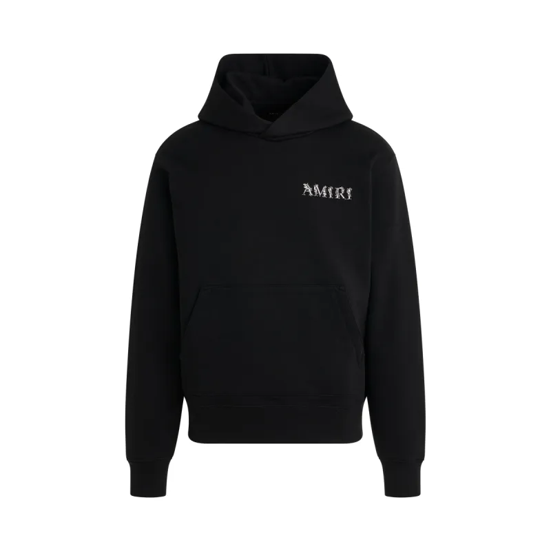 MA Baroque Logo Hoodie in Black sold by MARAIS