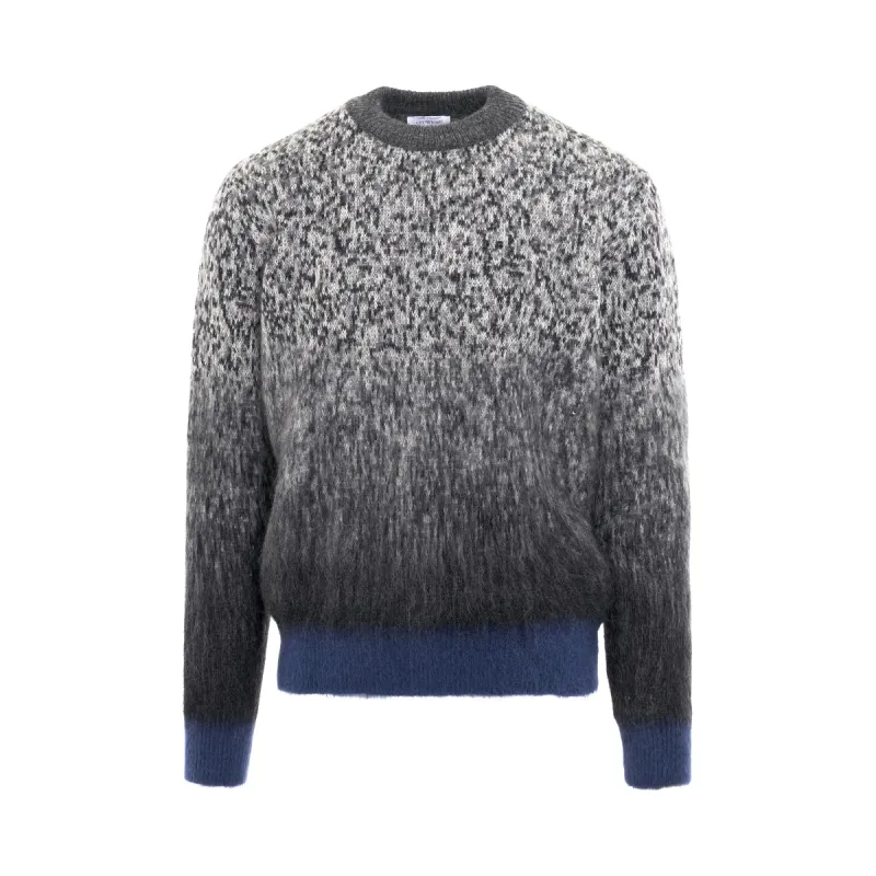 Mohair Degradé Arrow Knitwear in Anthracite sold by MARAIS