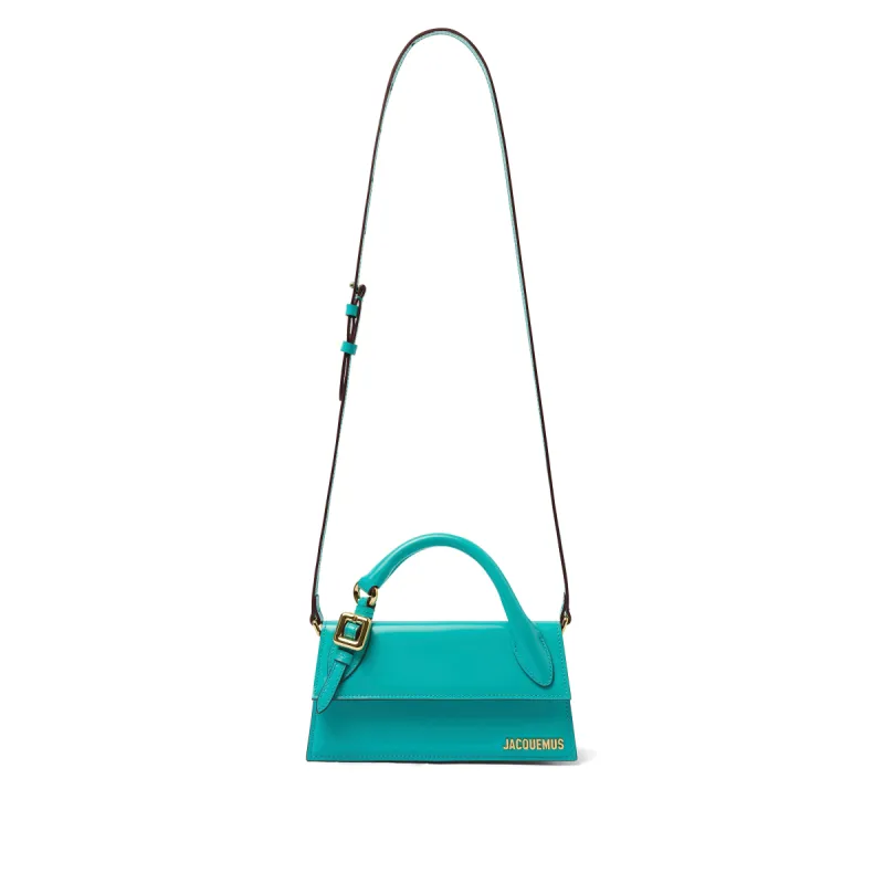 Le Chiquito Long Boucle Bag in Turquoise sold by MARAIS