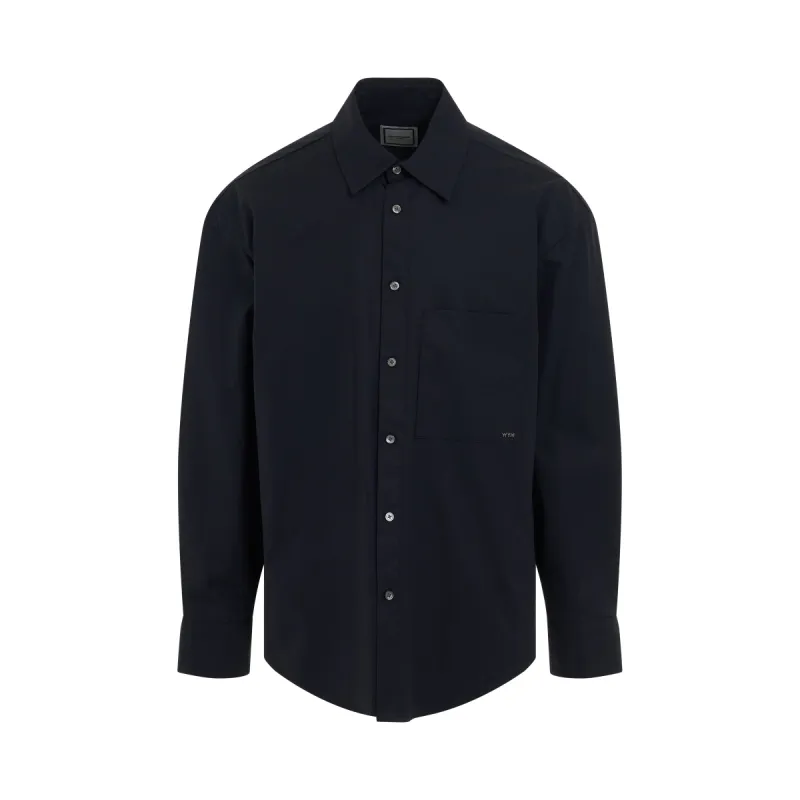 Classic Back Logo Shirt in Navy sold by MARAIS
